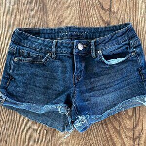 Aeropostale Distressed Frayed Denim Shorts, Shorty, Juniors 00